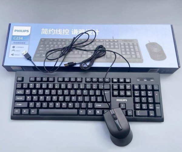 批发Philips 飞利浦电脑SPK6234有线键盘usb家