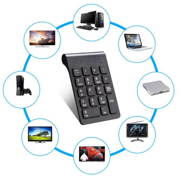 无线数字键盘 无线键盘 迷你键盘 2.4G小键盘
